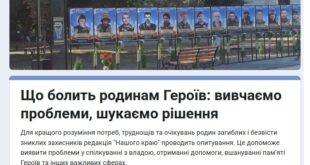 Родини Героїв: почуті голоси, виявлені проблеми, окреслені потреби